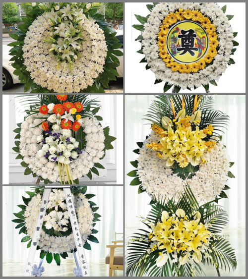 广东肇庆市广宁县古水镇下蚌村花圈速递